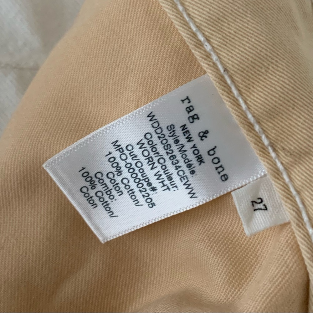 NWT Rag & Bone Engineer Jean Worn White Button Fly - Picture 12 of 13